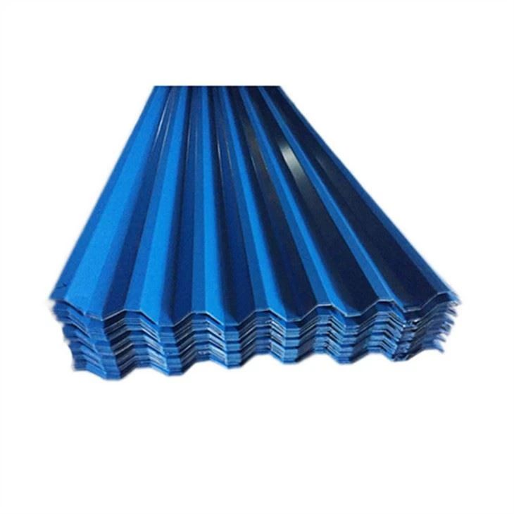 Feuille d’acier ondulée galvanisée galvanisée couleur PPGI