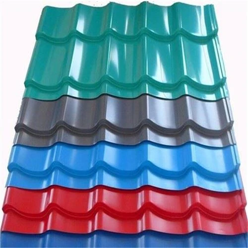 Couleur PPGI Ondulé Feuilles de toit galvanisées
