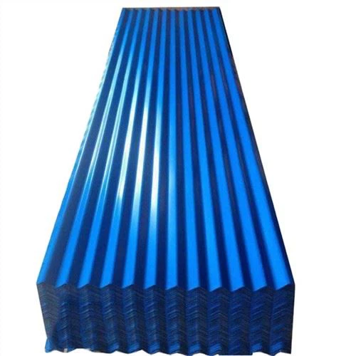 Feuilles de toiture galvanisées en acier ondulé enduites de couleur