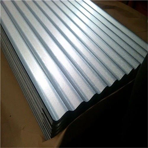 Tôle d’acier recouverte de zinc ondulé pour matériaux de construction