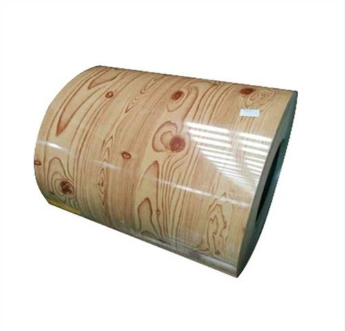 Bobine PPGI avec grain en bois et fleur