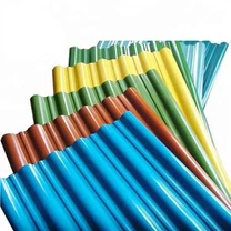 PVC Revêtement PPGL Tôle de toit ondulée