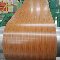 Bobine d’aluminium revêtue de couleur bois pour feuille de plafond