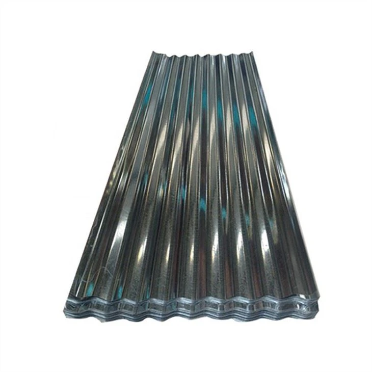 Tôle de toiture ondulée en acier enduit de zinc